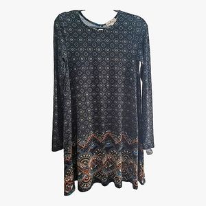 Derek Heart Keyhole Dress Sz M